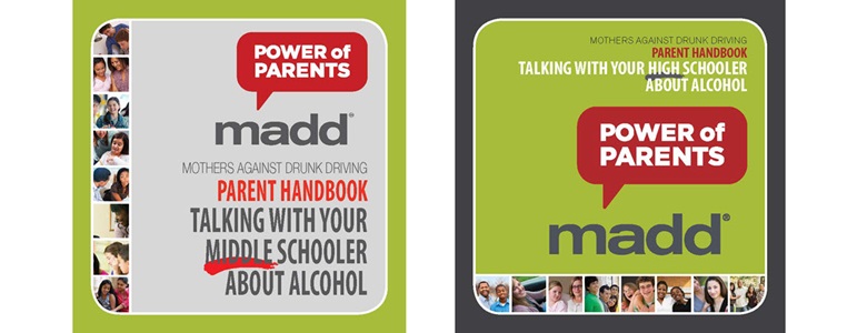 MADD Power of Parents handbooks