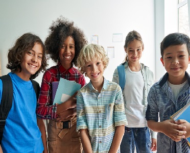 Group of Children in Classroom