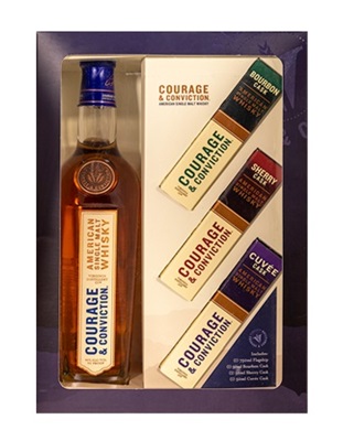 Courage and Conviction American Single Malt Whiskey 3 set