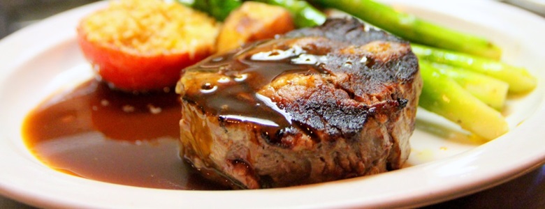 Grilled Steak and Aquavit
