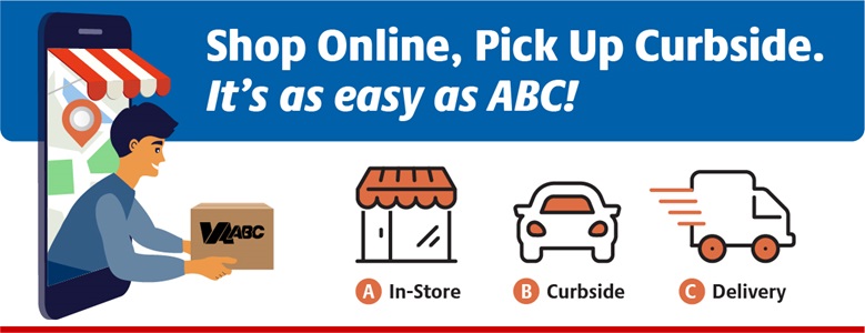 Shop Online. Pick up Curbside. It's as easy as ABC!