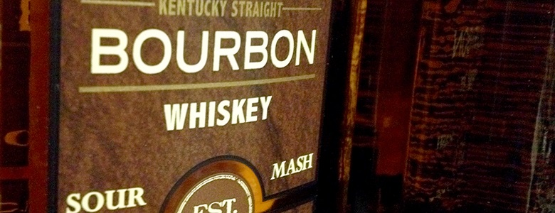 Bourbon bottle label