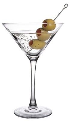 Vodka Martini with Olives