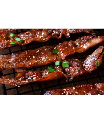 Bourbon candied bacon